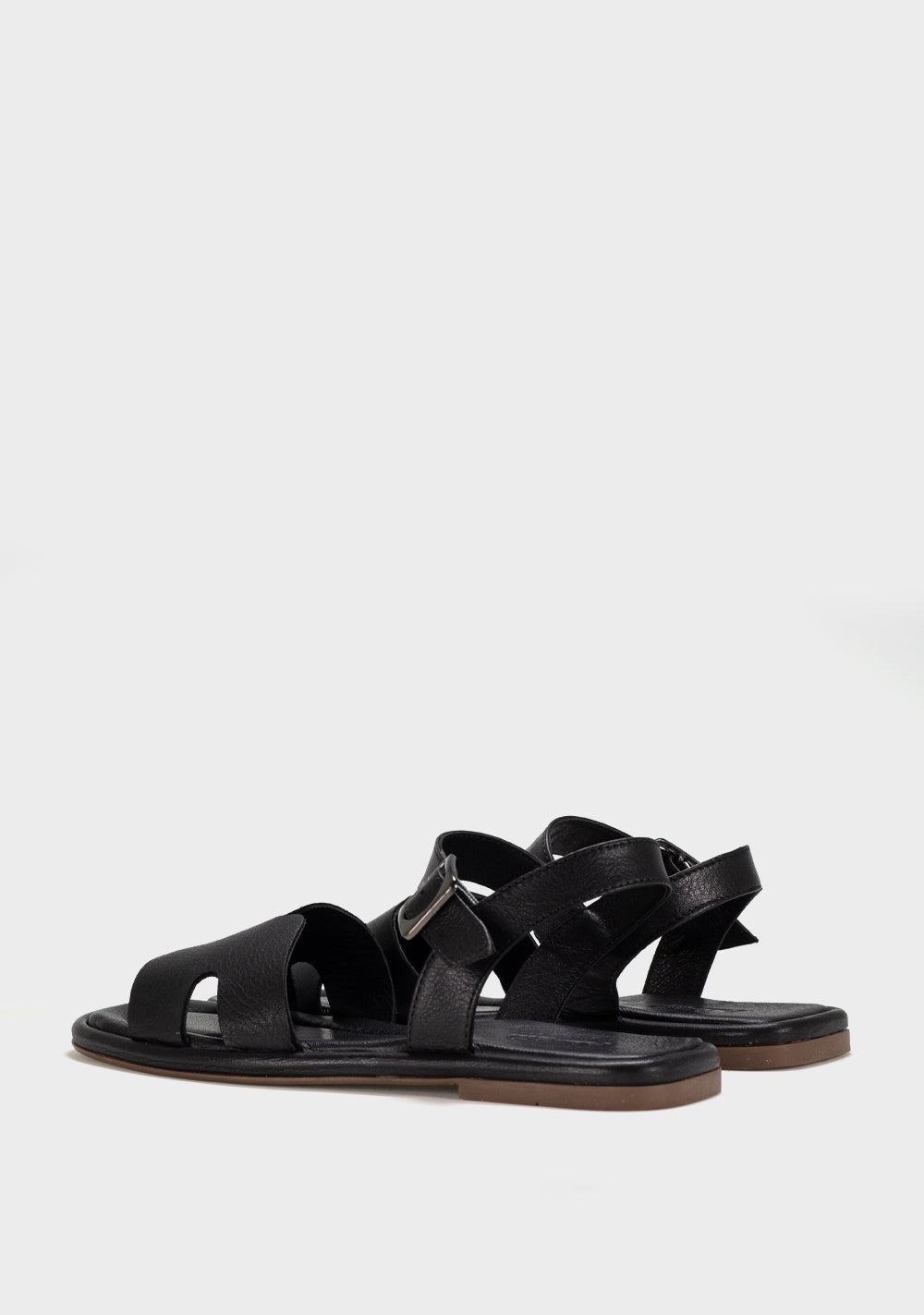 alba ecol zenske kozne sandale crna