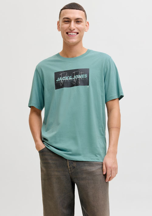 JJCOLE PRINT TEE SS CREW NECK LN