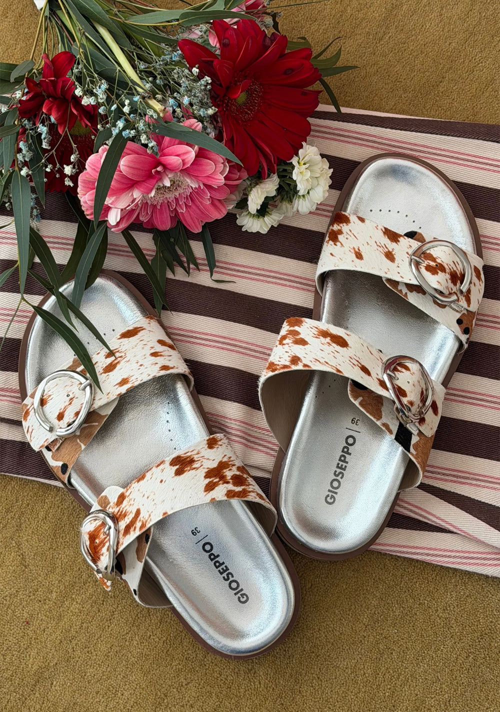 gioseppo animal print zenske papuce multicolor