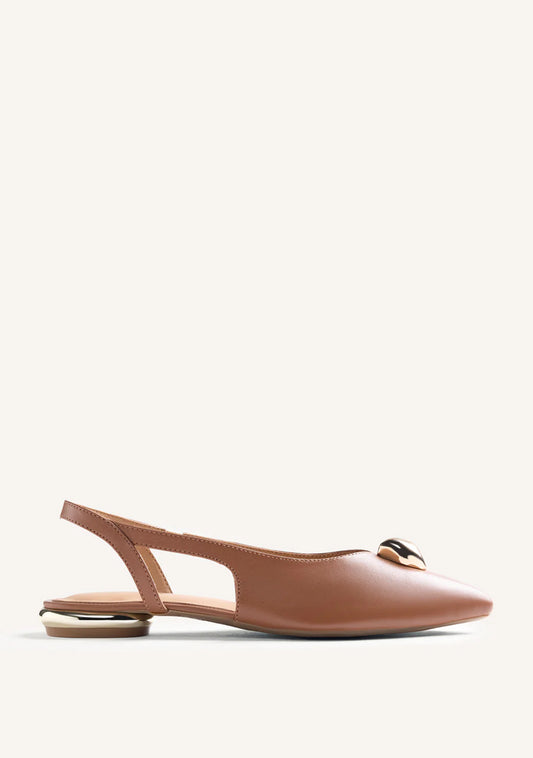 gioseppo zenske kozne baletanke braon