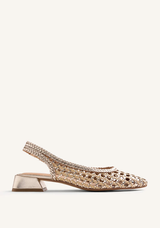 gioseppo zenske cipele sa otvorenom petom zlatna