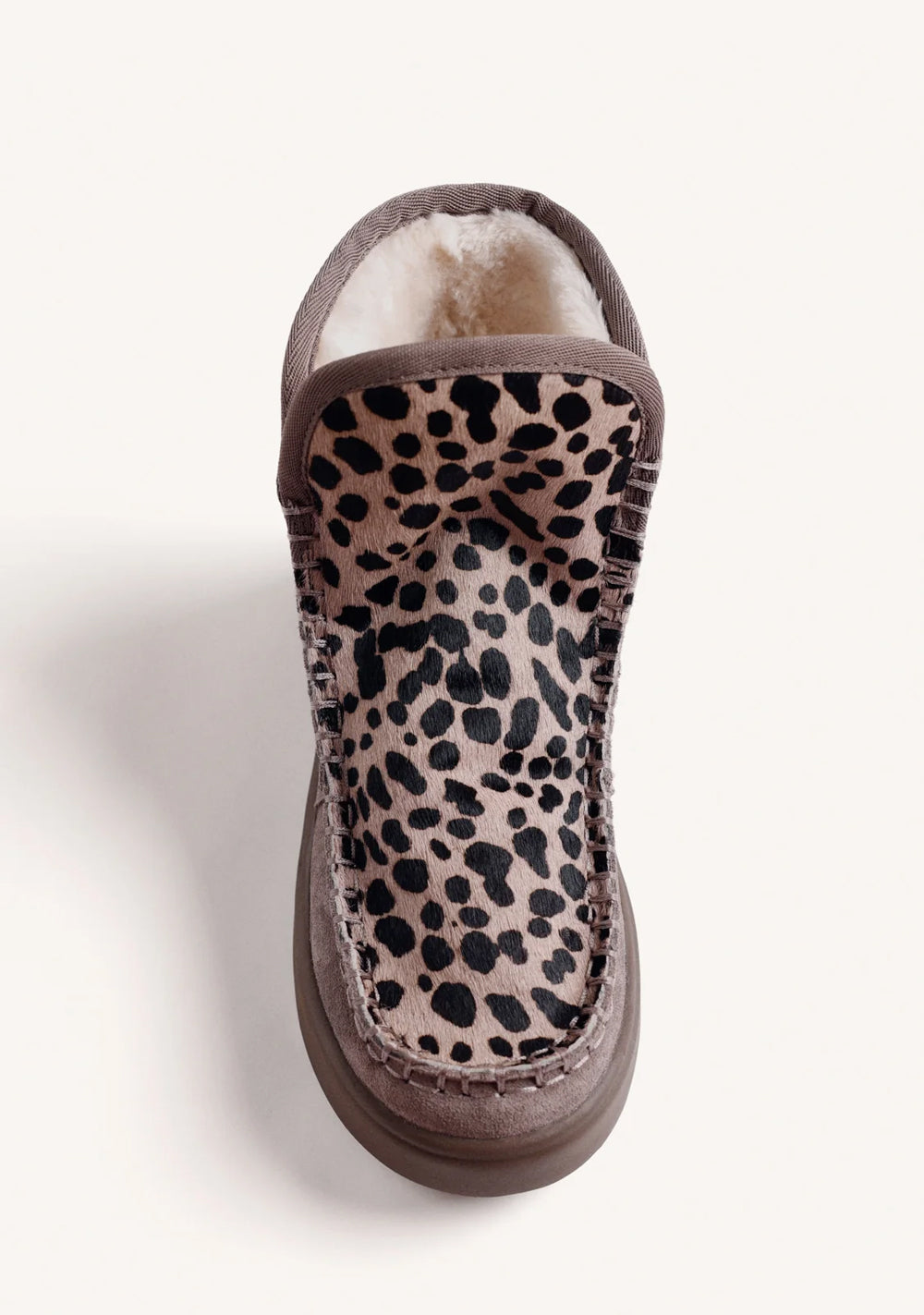 Gioseppo Ženske čizme sa krznom i leopard printom siva