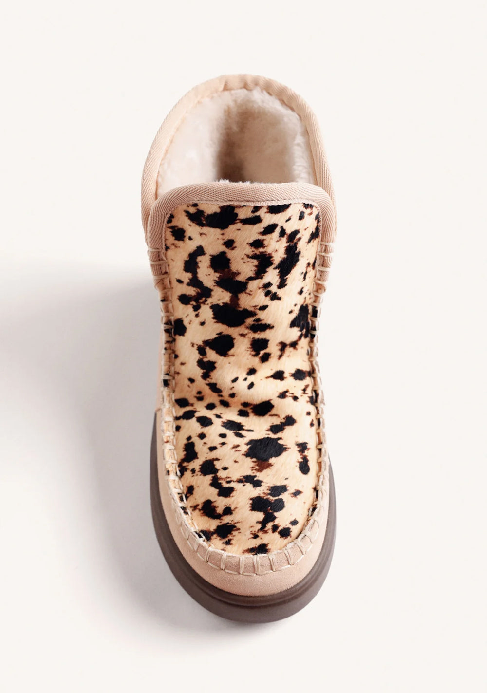 Gioseppo Ženske čizme sa krznom i leopard printom Bež