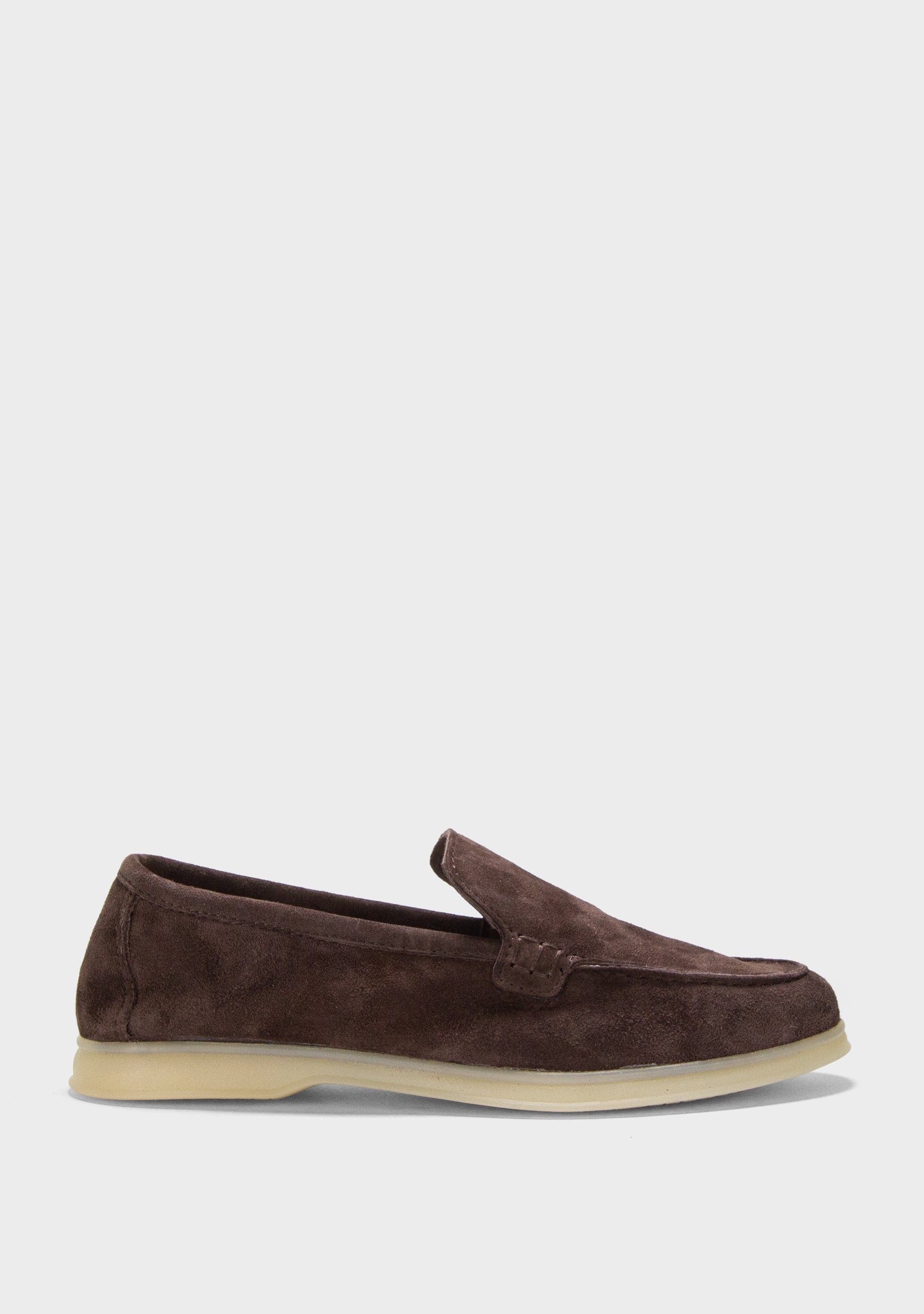 braon slip-on mokasine od velura