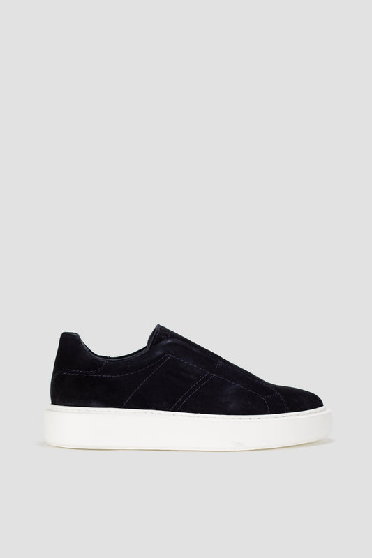 Alba Corso muške patike od brušene kože teget