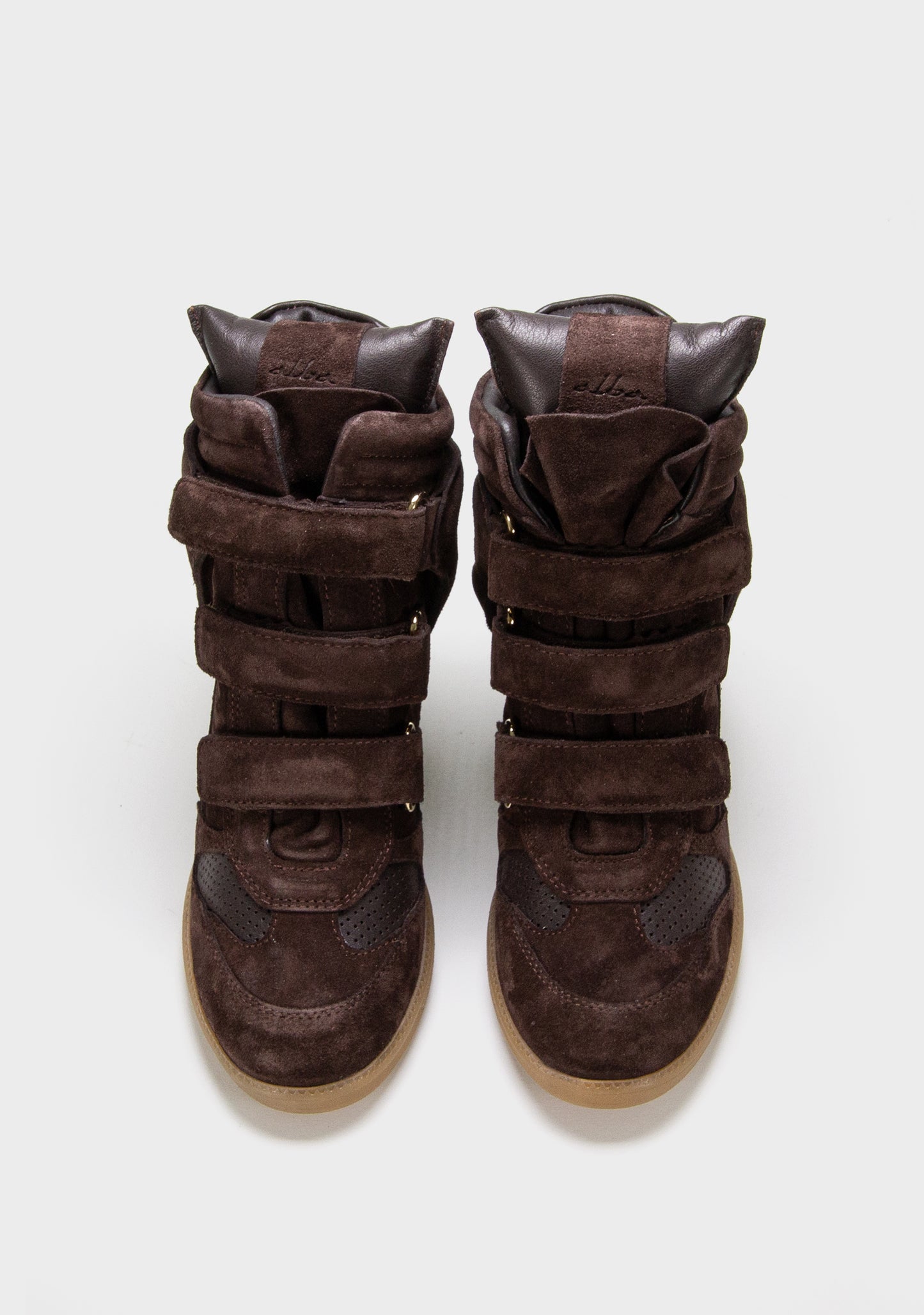 braon kozne patike na cicak sa platformom