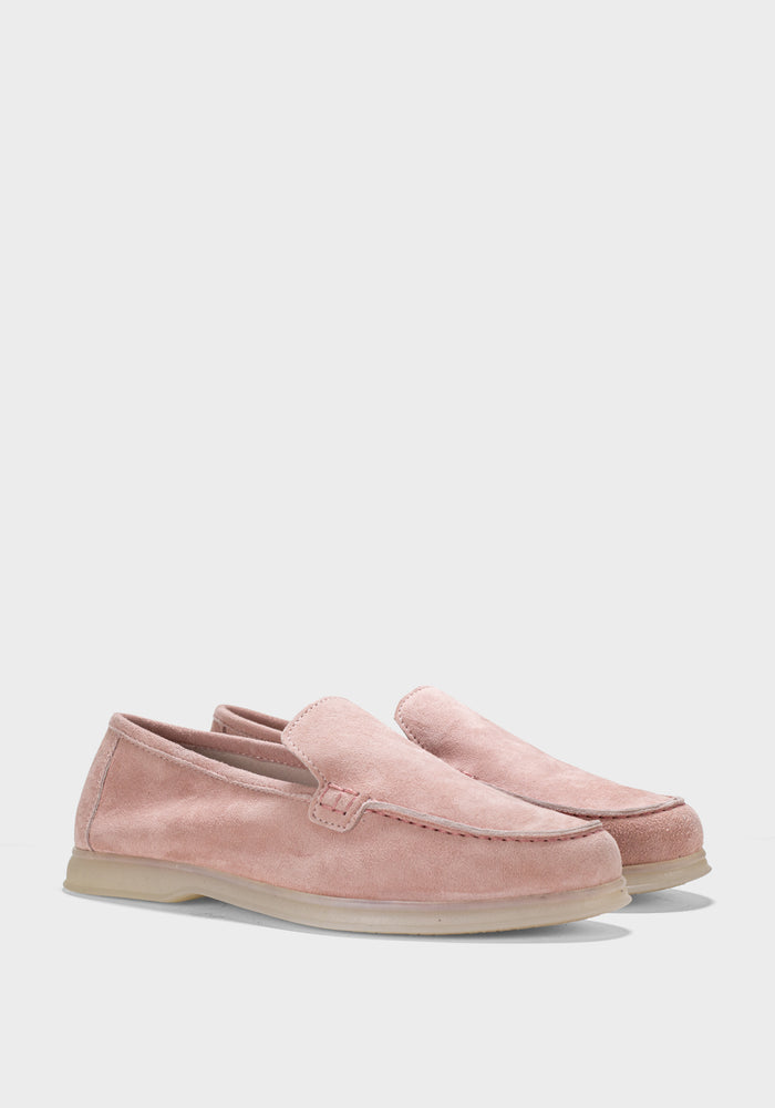 puder roze zenske kozne mokasine