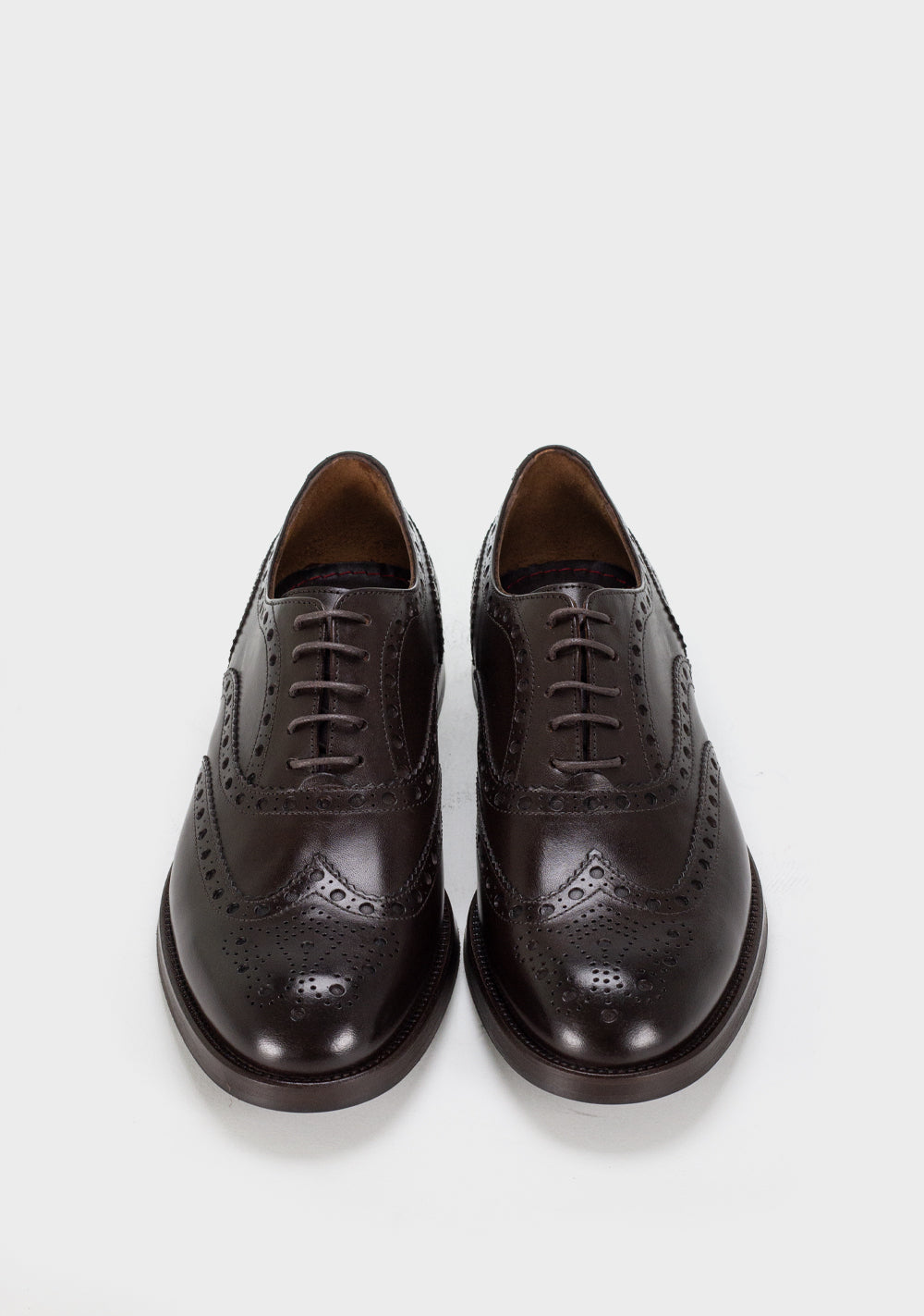 Alba Brogue muške elegantne kožne cipele braon