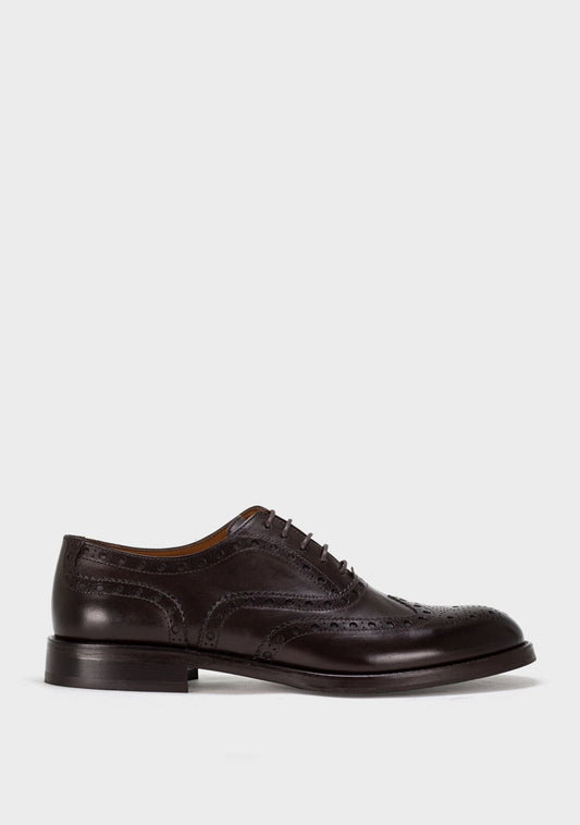 Alba Brogue muške elegantne kožne cipele braon