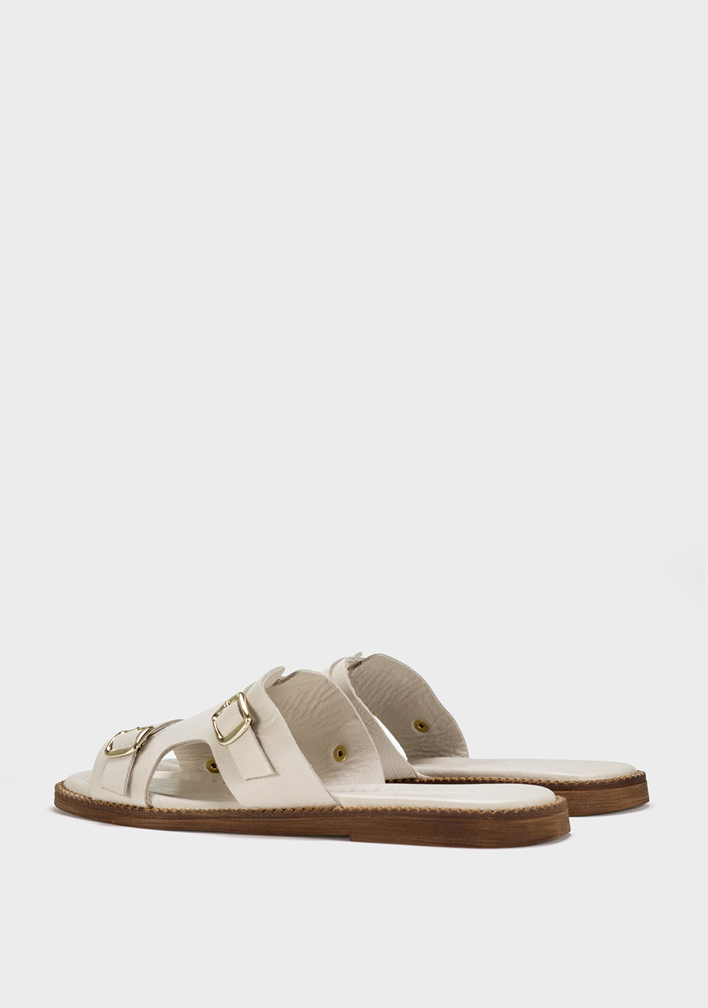 alba bella kozne zenske papuce bela