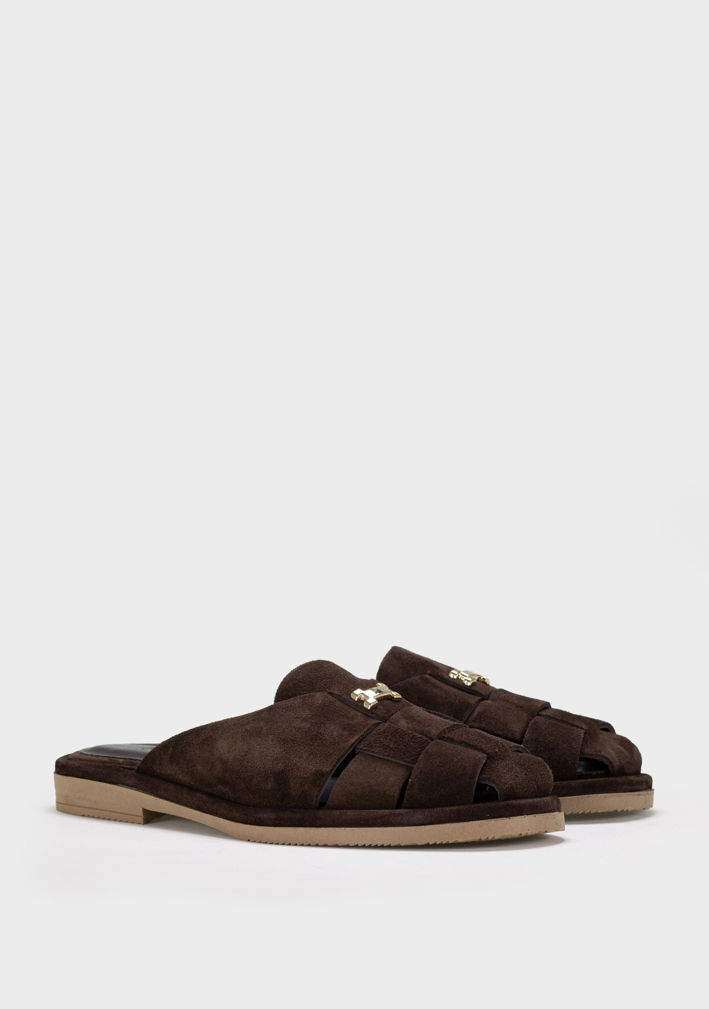 alba elena kozne zenske papuce braon