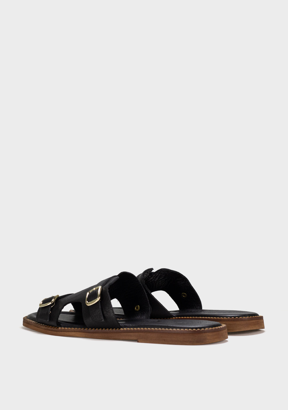 alba bella kozne zenske papuce crna