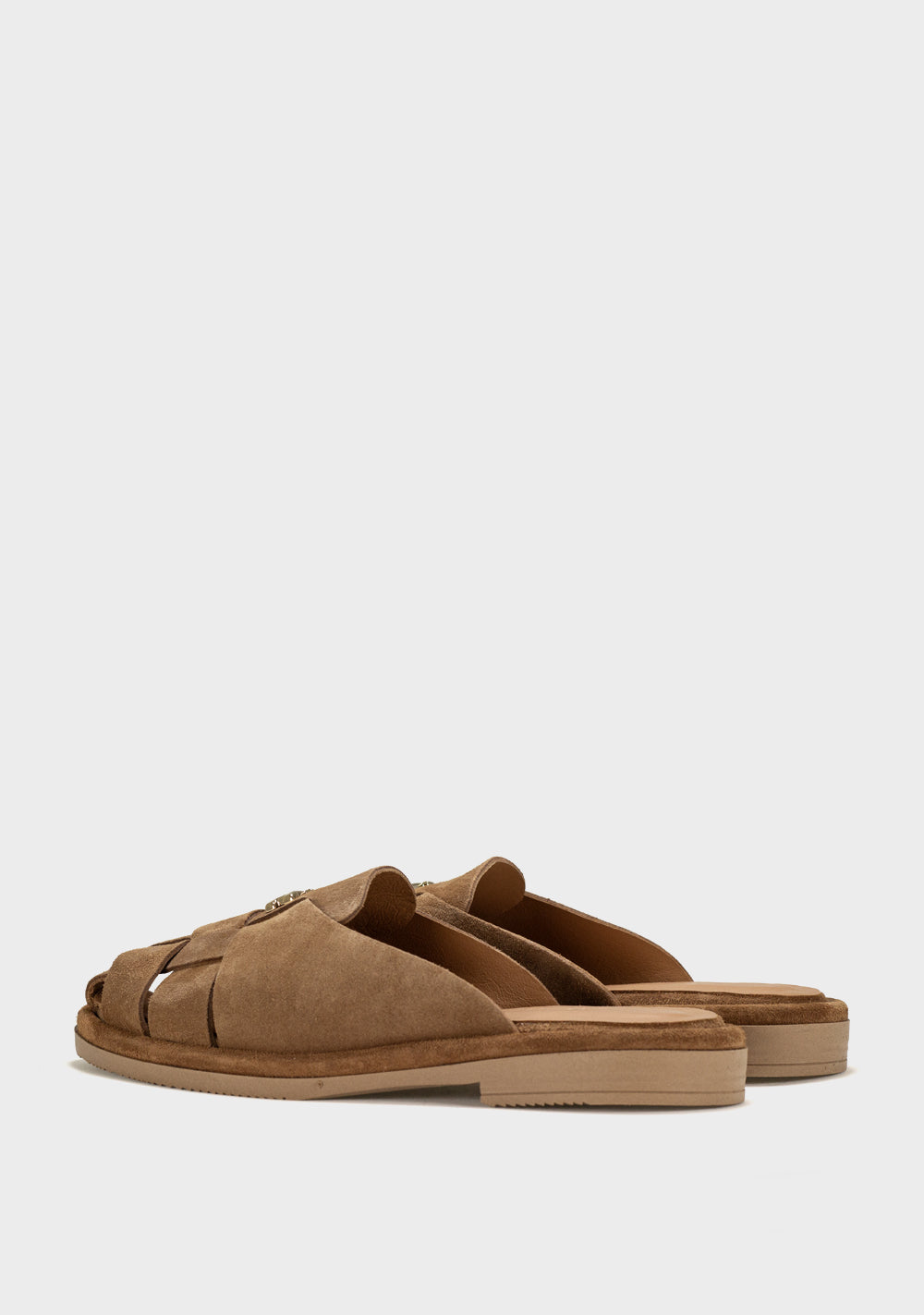 alba elena kozne zenske papuce svetlo braon