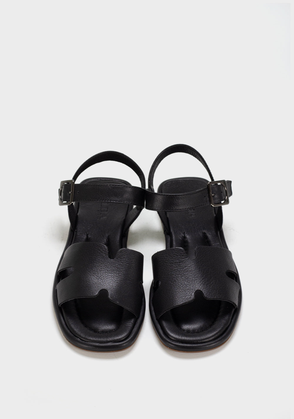 alba ecol zenske kozne sandale crna