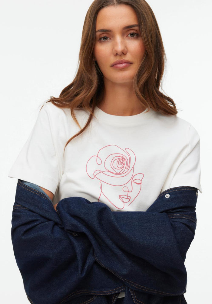 vero moda thea matte zenska majica roze