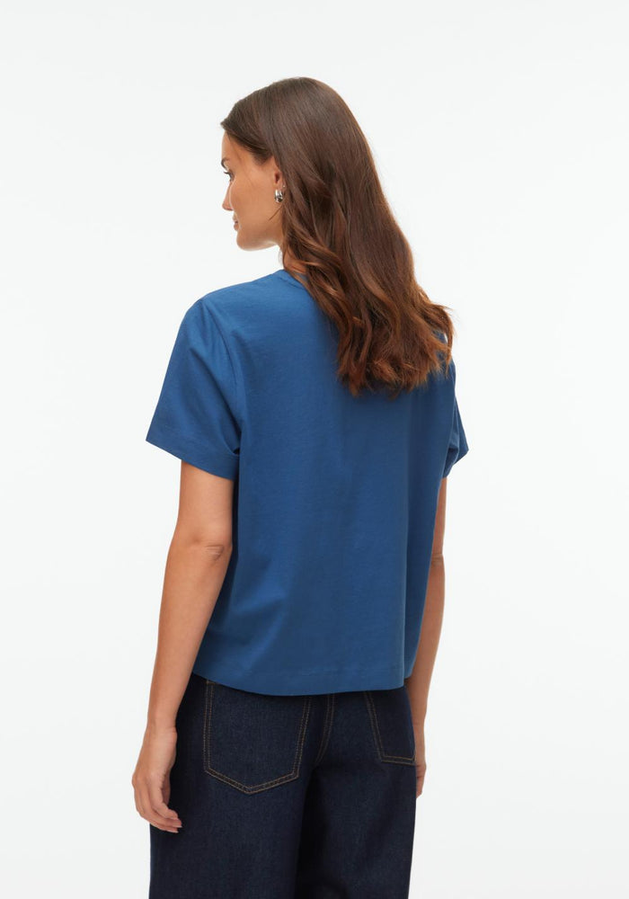 vero moda thea matte zenska majica teget