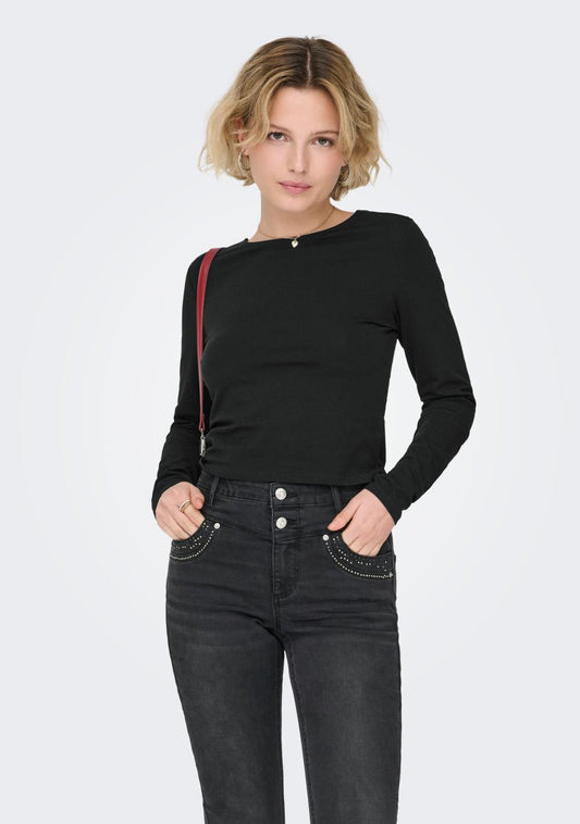 only zenski top kiss crna