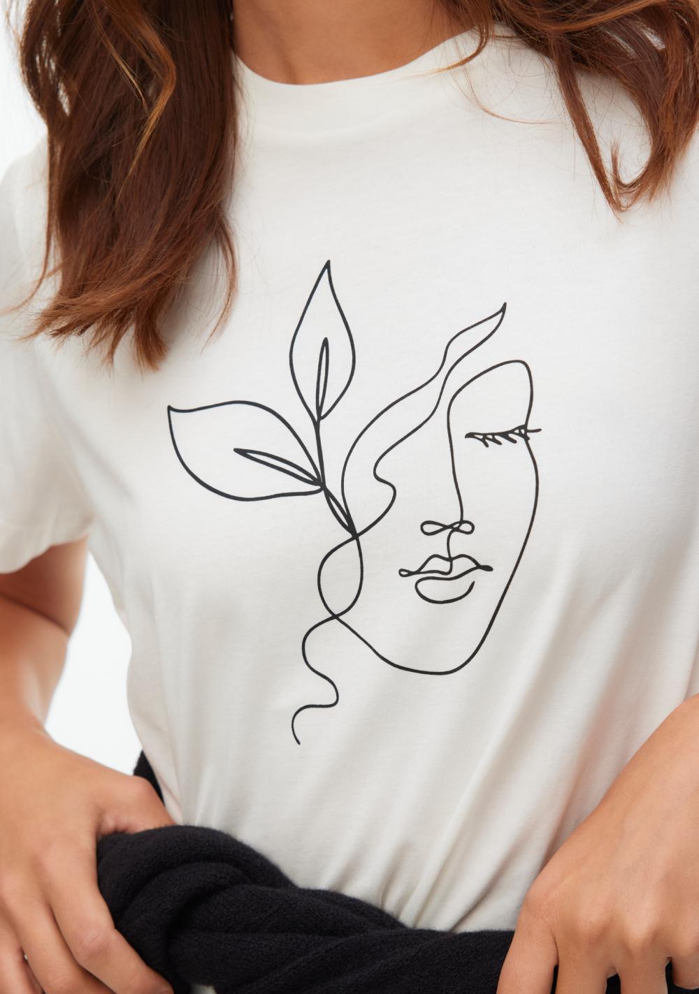 vero moda thea matte zenska majica bela