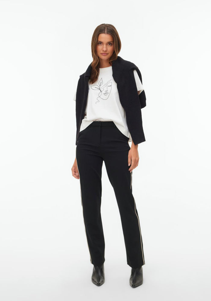 vero moda thea matte zenska majica bela