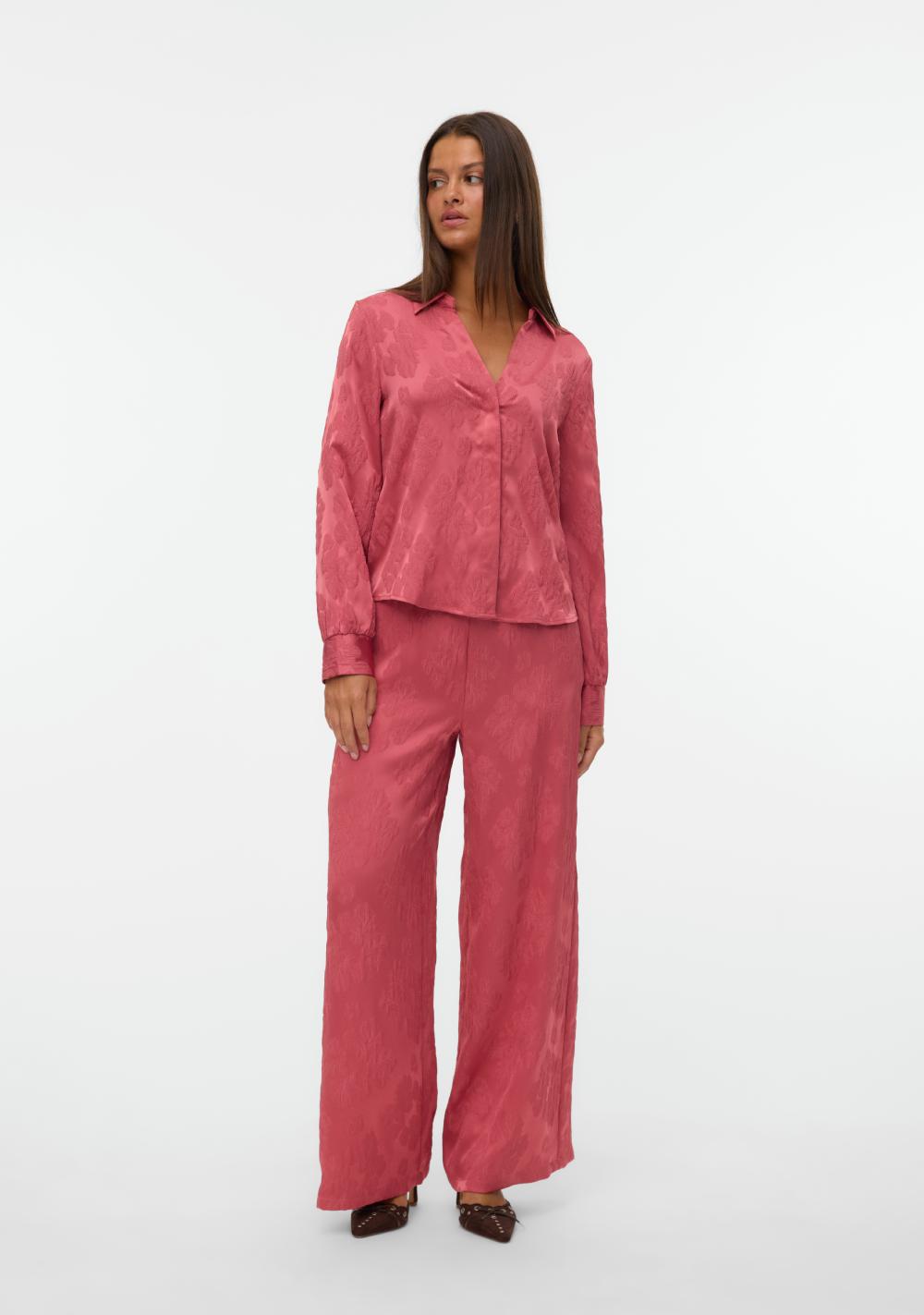 vero moda zenska elegantna kosulja pink