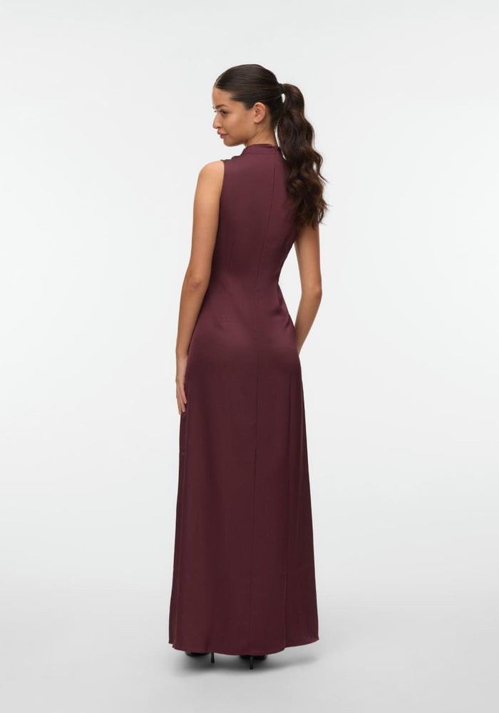 vero moda duga haljina bordo