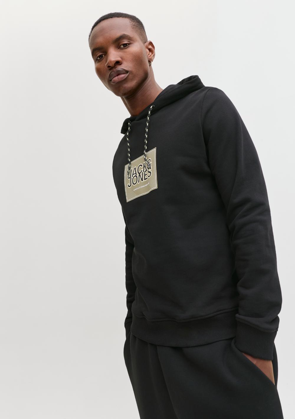 jack jones duks sa printom crna