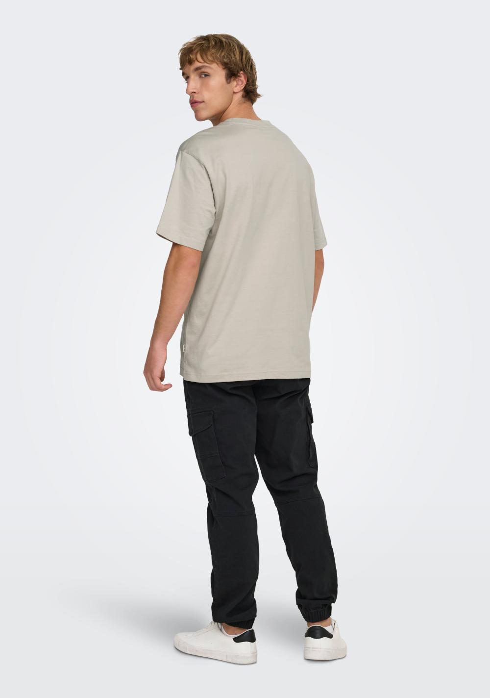 only sons muska majica siva