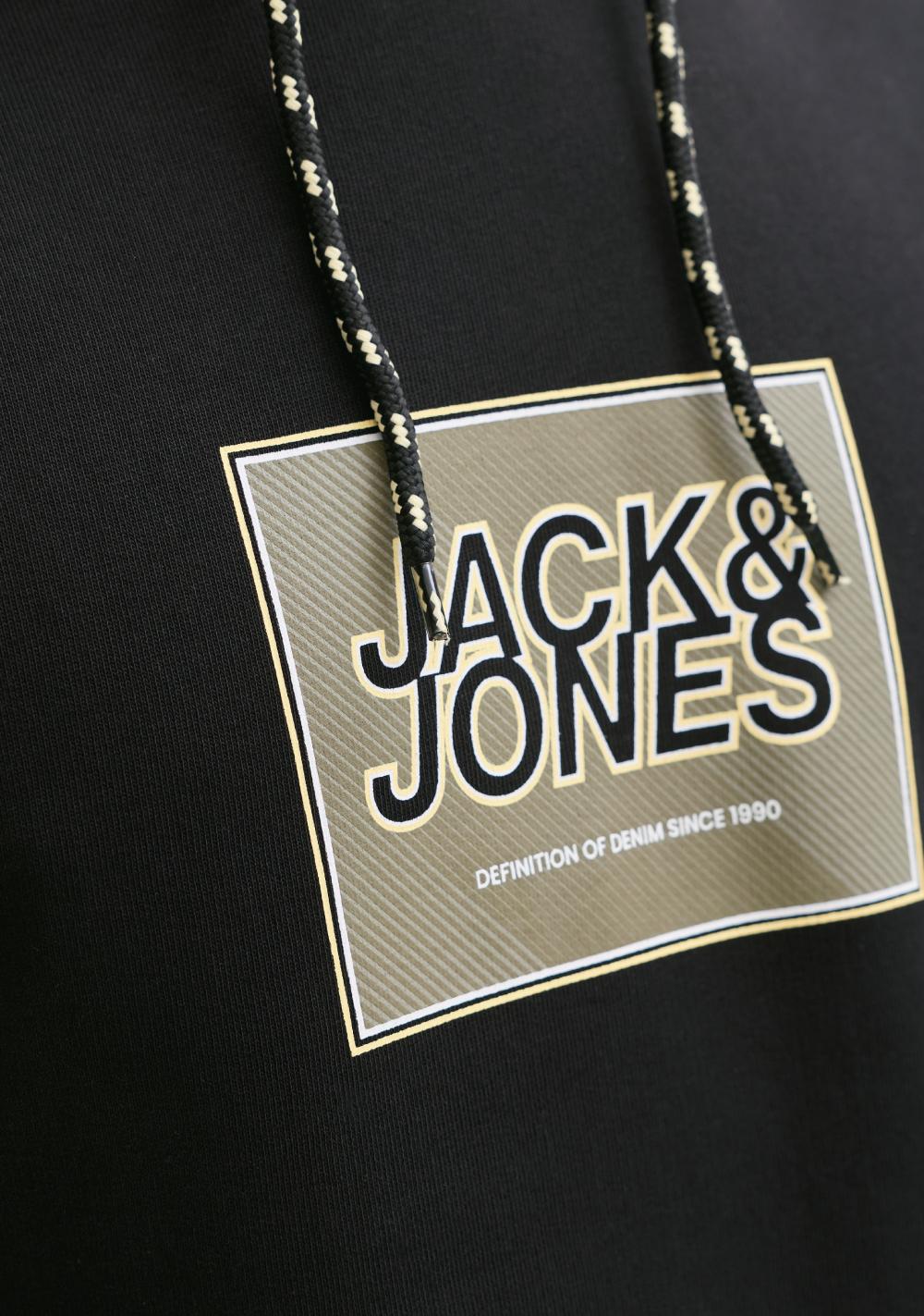jack jones duks sa printom crna