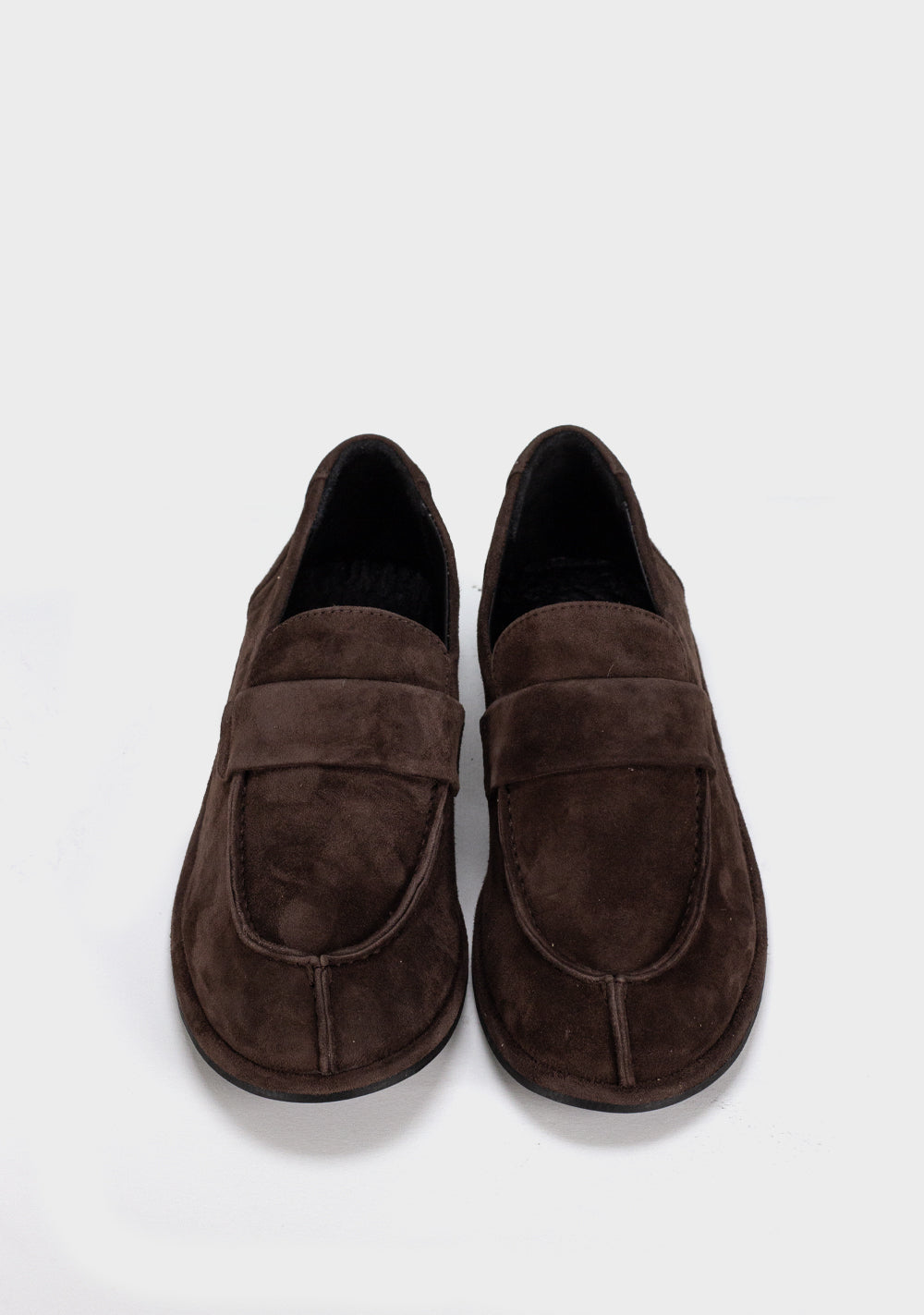 alba loaf zenske kozne mokasine tamno braon