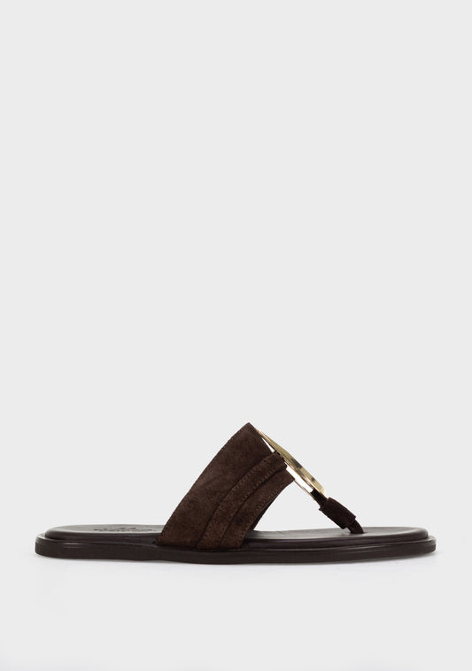 alba aurelia zenske papuce braon