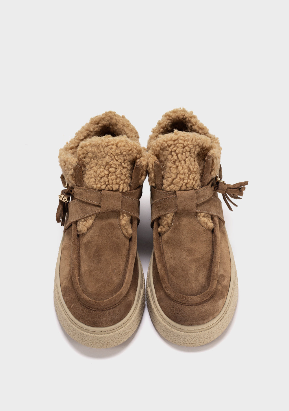 Alba Bianca ženske cipele od brušene kože sa krznom bez