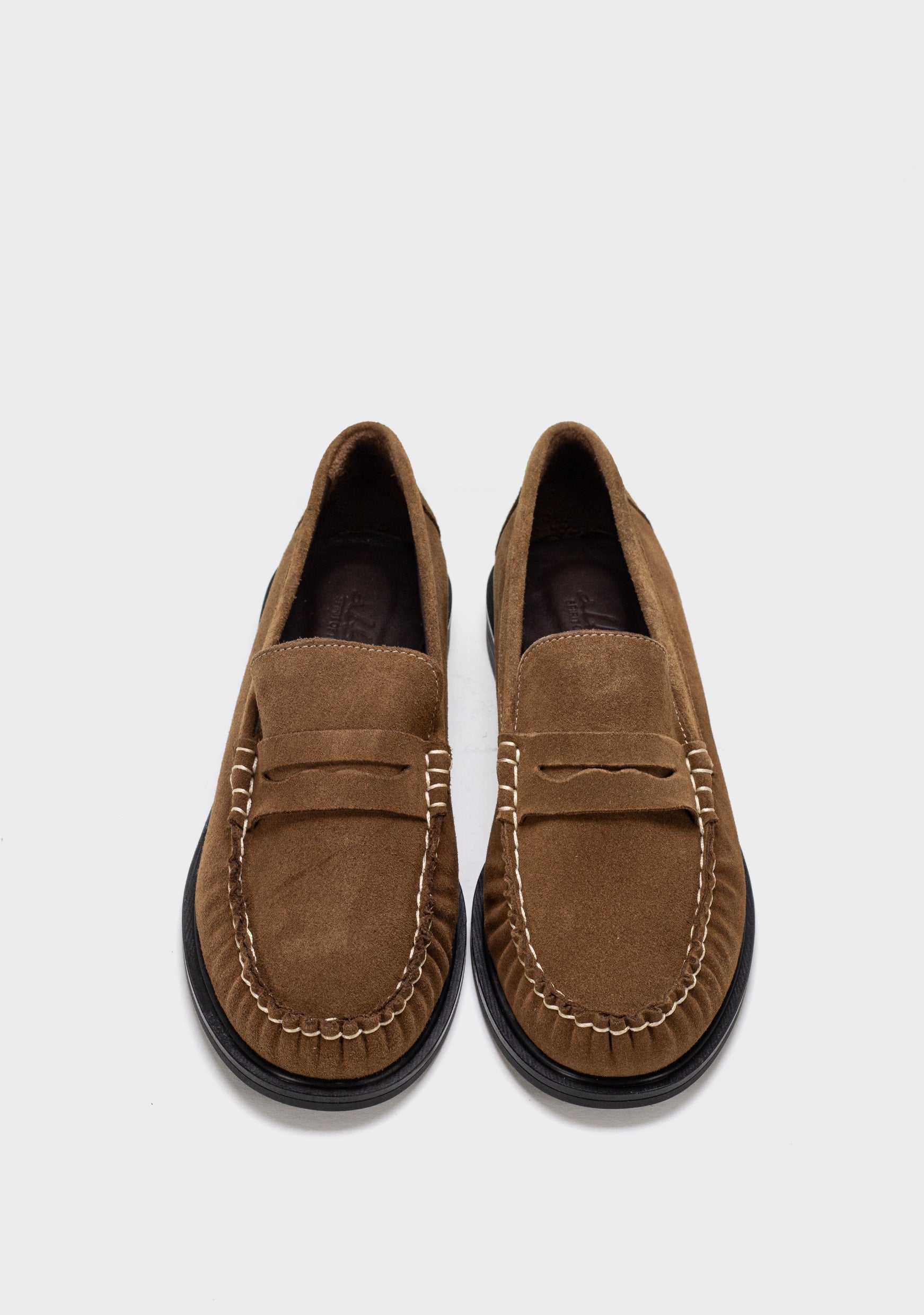 braon kozne zenske mokasine