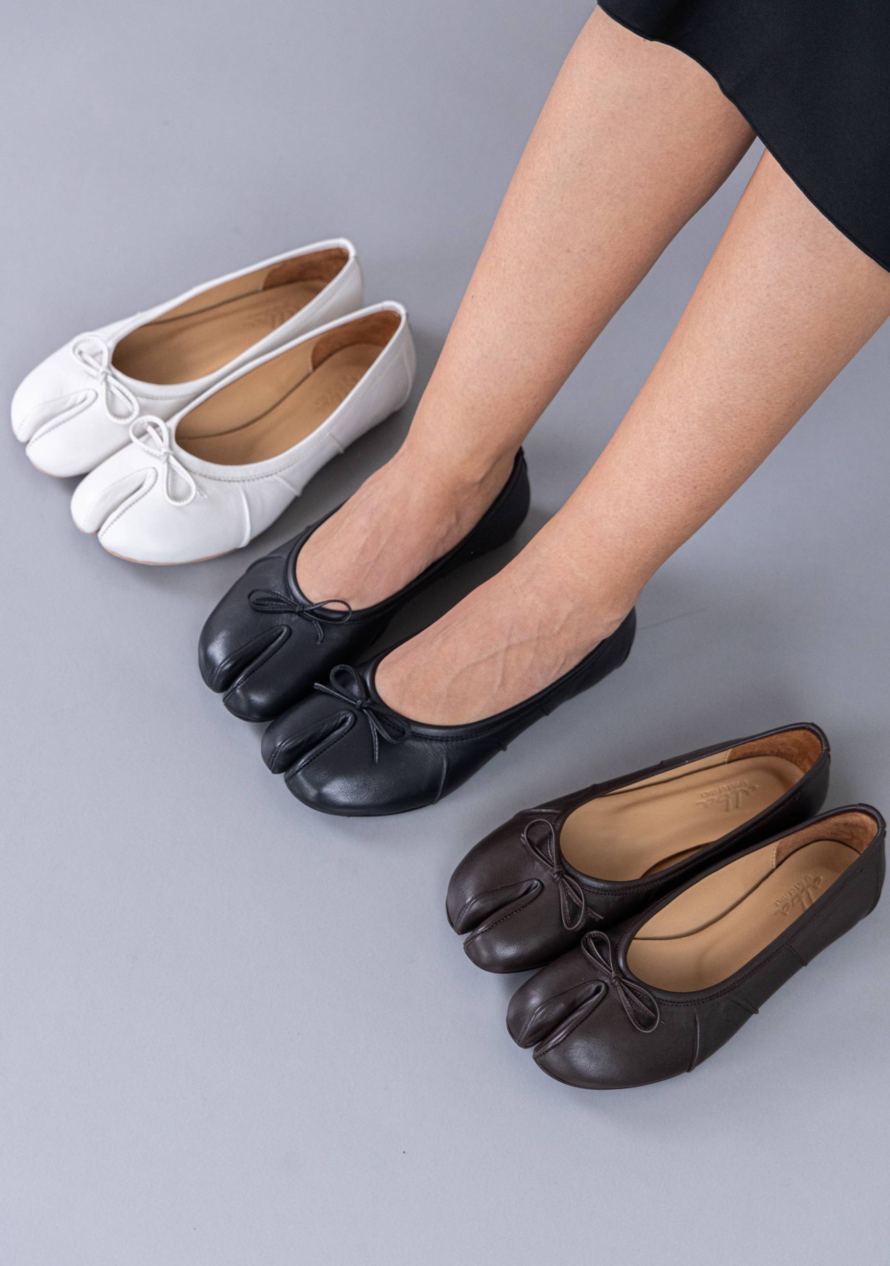 kozne baletanke bela boja