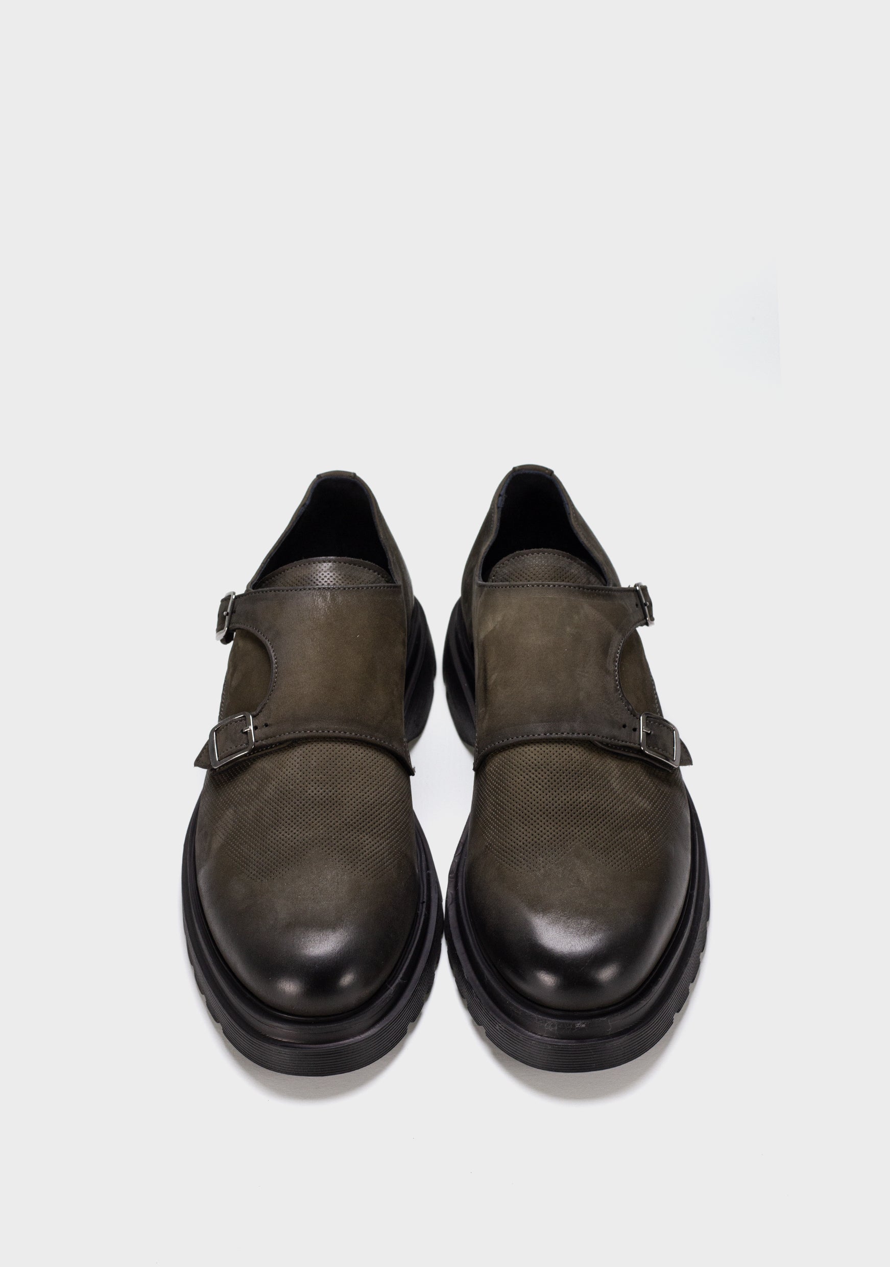 muske kozne cipele sa kaisevima zelena boja