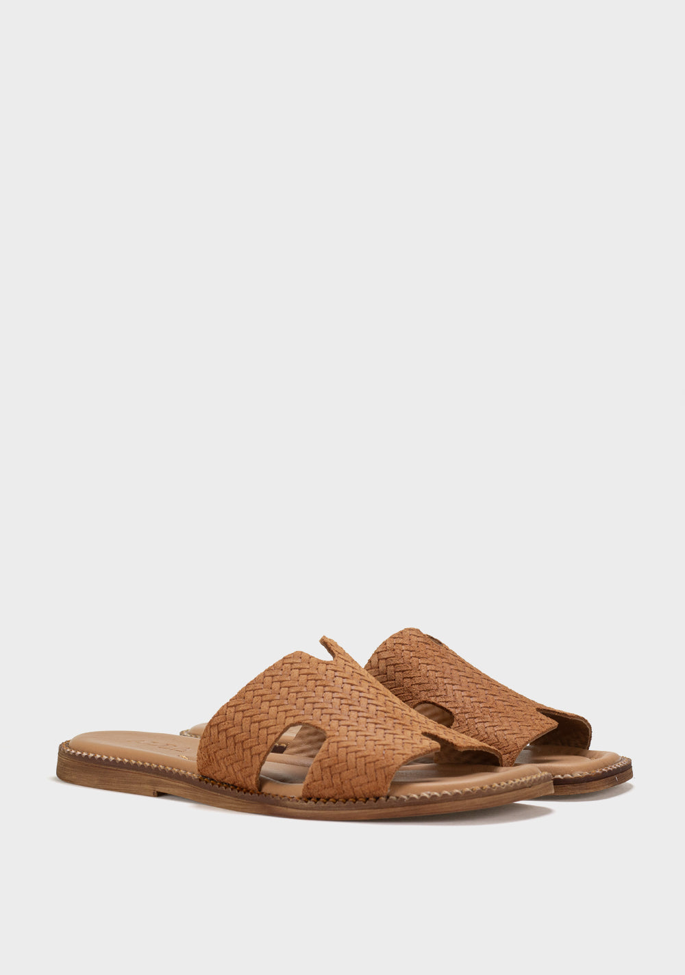 alba nera zenske kozne papuce bez