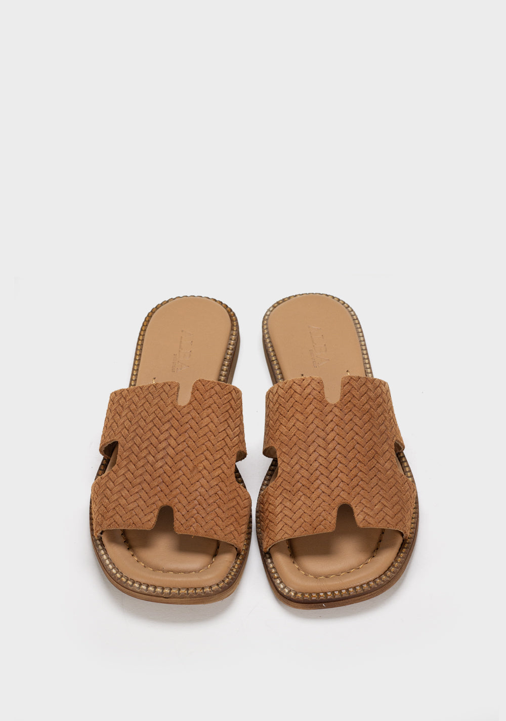 alba nera zenske kozne papuce bez