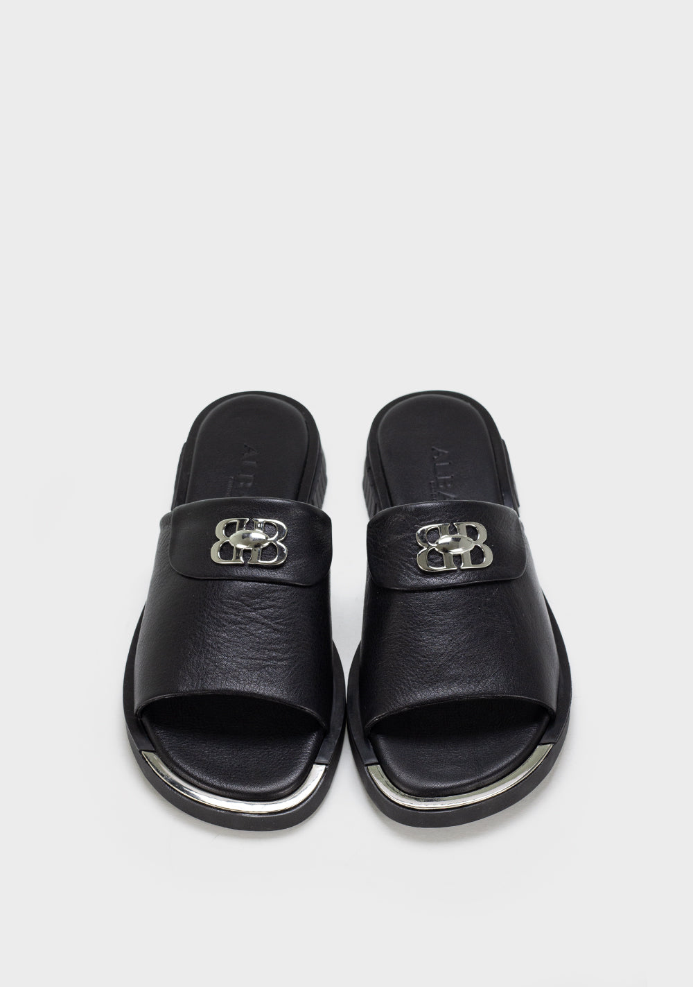 alba diana zenske kozne papuce crna