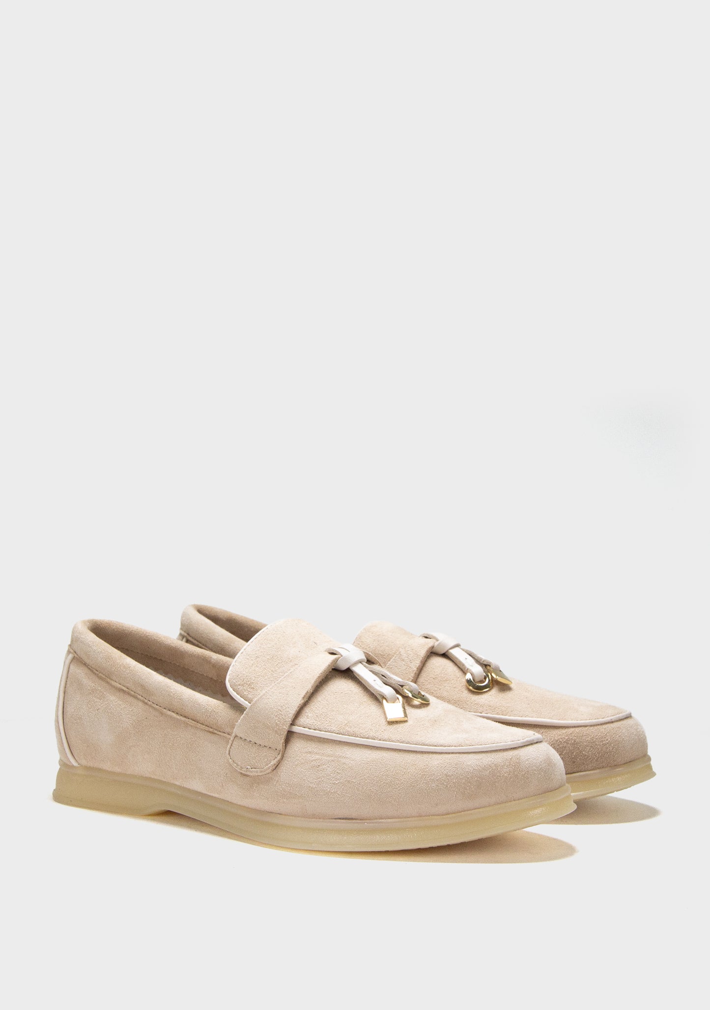 bez zenske mokasine sa kontrastnim linijama