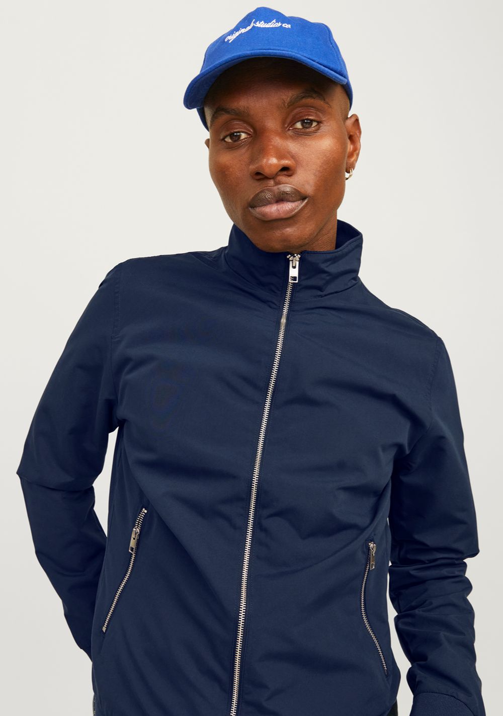 jack jones muska bomber jakna teget