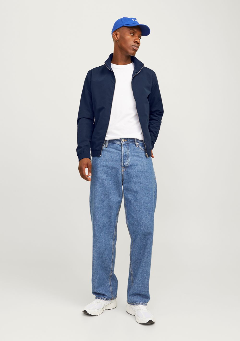 jack jones muska bomber jakna teget