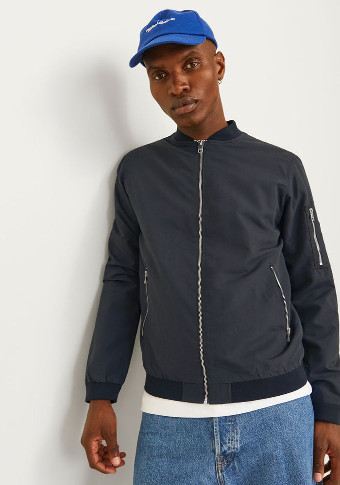 jack jones rush muska bomber jakna crna