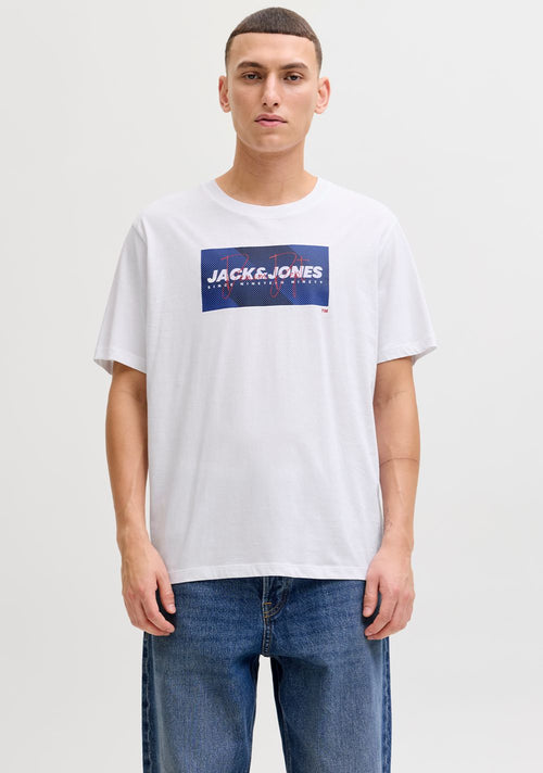 JJCOLE PRINT TEE SS CREW NECK LN