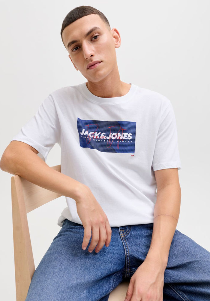 jack jones muska majica sa printom bela