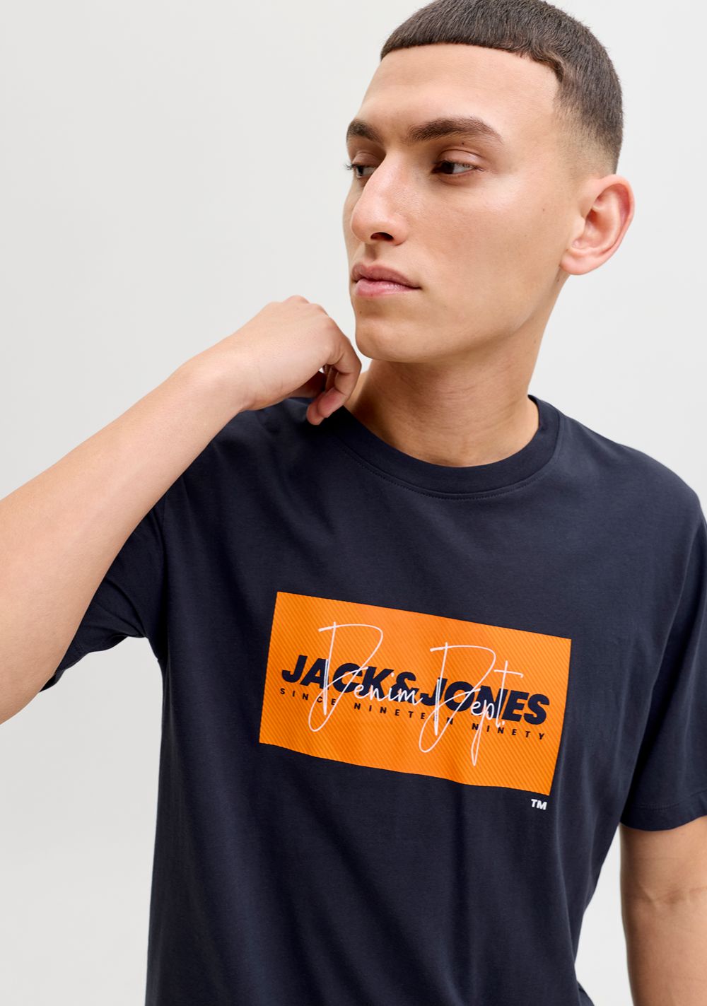 jack jones muska majica sa printom teget