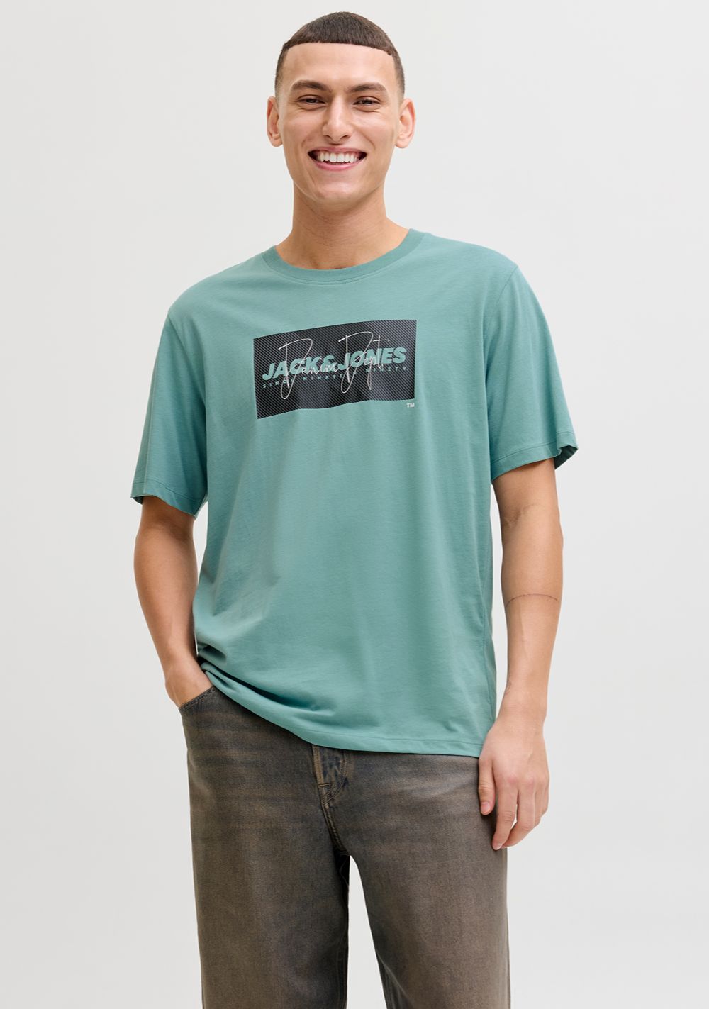 jack jones muska majica sa printom plava