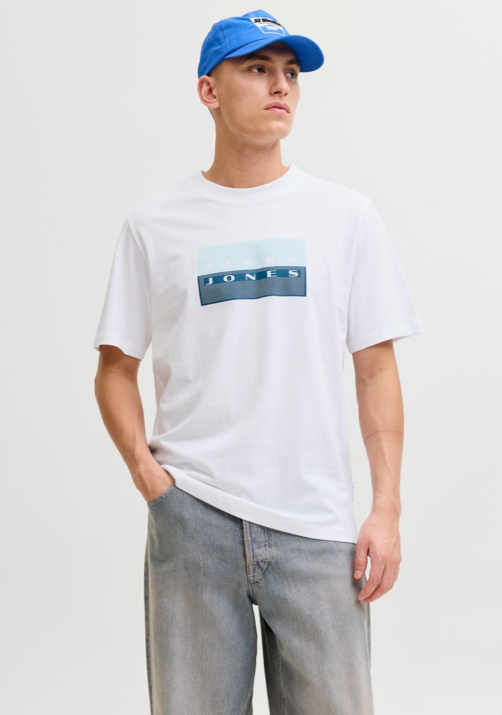 jack jones muska majica sa printom bela