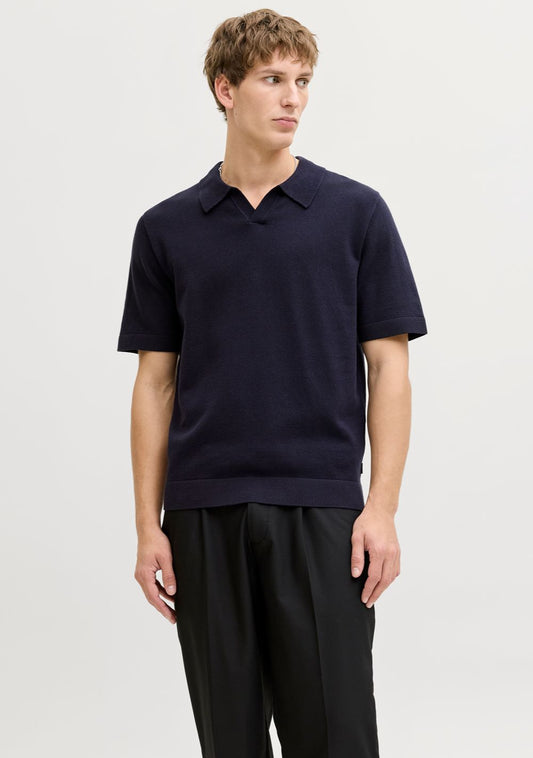 jack jones muska pletena majica teget