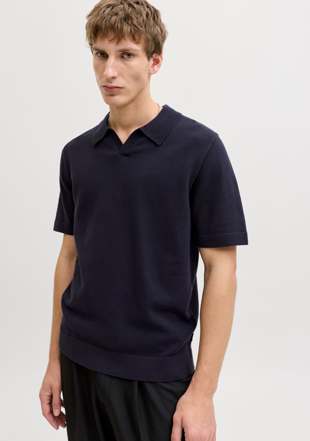 jack jones muska pletena majica teget