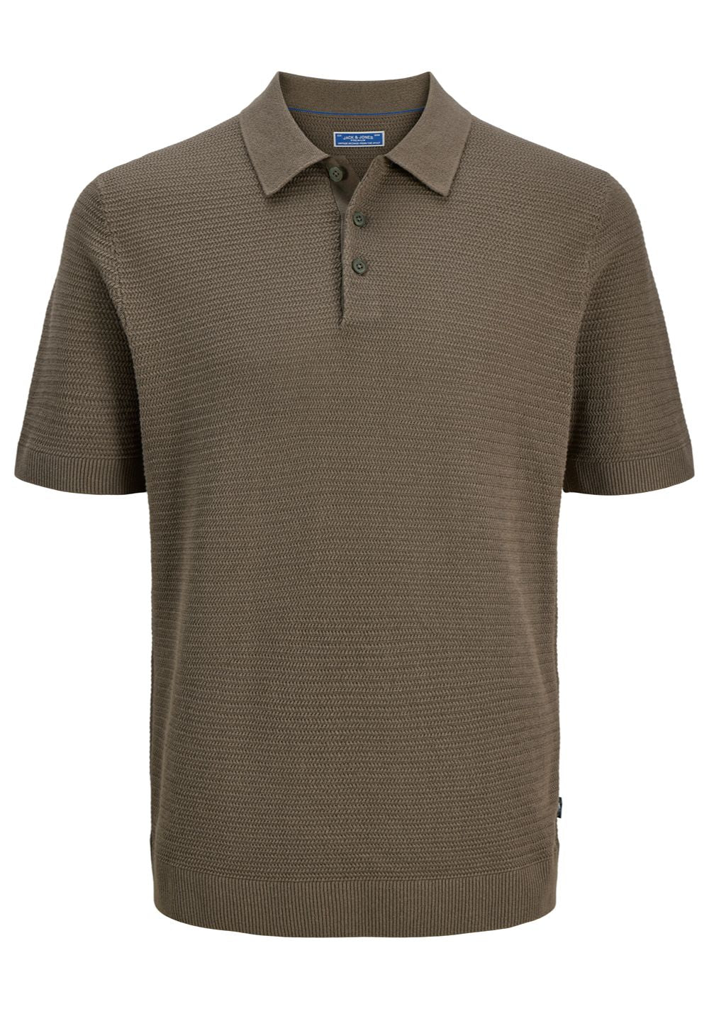jack jones muska pletena polo majica braon