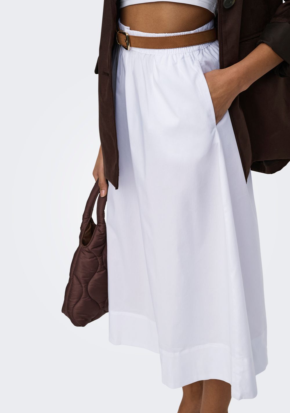 zenska suknja jdy bela